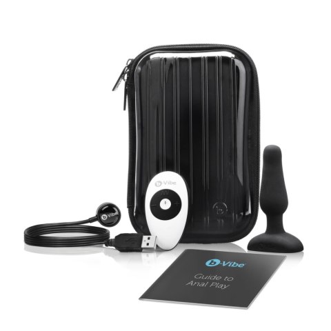 Zdalnie sterowany plug analny - B-Vibe Novice Plug Black B-Vibe Zdalnie sterowany plug analny - B-Vibe Novice Plug Black B-Vibe