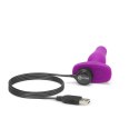 Zdalnie sterowany plug analny - B-Vibe Novice Plug Fuchsia B-Vibe