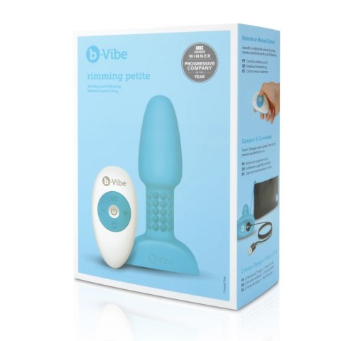 Zdalnie sterowany plug analny - B-Vibe Rimming Petite Teal B-Vibe Zdalnie sterowany plug analny - B-Vibe Rimming Petite Teal B-Vibe