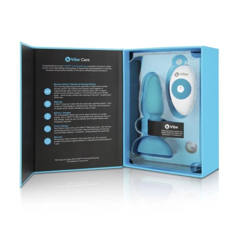 Zdalnie sterowany plug analny - B-Vibe Rimming Petite Teal B-Vibe Zdalnie sterowany plug analny - B-Vibe Rimming Petite Teal B-Vibe