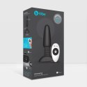 Zdalnie sterowany plug analny - B-Vibe Rimming Plug 2 Black B-vibe