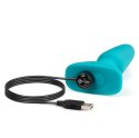 Zdalnie sterowany plug analny - B-Vibe Rimming Plug 2 Teal B-vibe