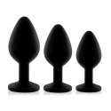 Zestaw plugów analnych - Rianne S Booty Plug Set 3x Black Rianne S