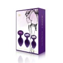 Zestaw plugów analnych - Rianne S Booty Plug Set 3x Purple Rianne S