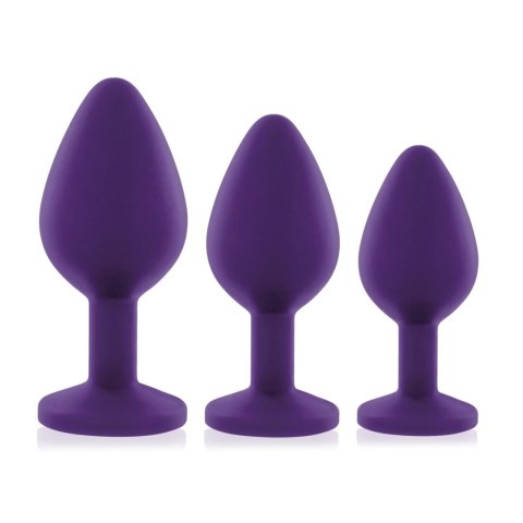 Zestaw plugów analnych - Rianne S Booty Plug Set 3x Purple Rianne S Zestaw plugów analnych - Rianne S Booty Plug Set 3x Purple Rianne S