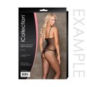 Bodystocking z otwartym krokiem - iCollection Crotchless Bodystocking One Size ICollection