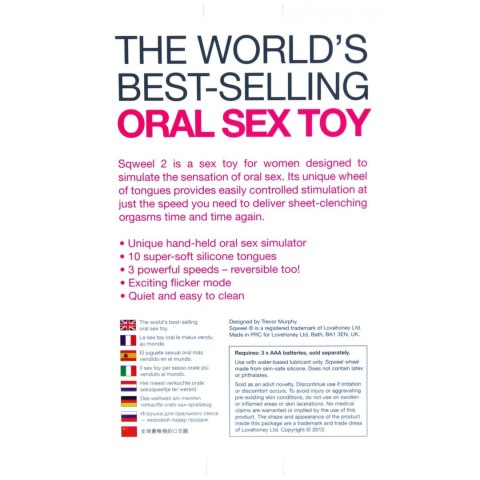 Stymulator oralny - Sqweel 2 Black Sqweel Stymulator oralny - Sqweel 2 Black Sqweel