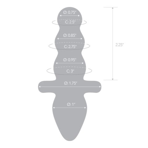 Szklany plug analny - Glas Titus Glas Szklany plug analny - Glas Titus Glas