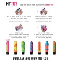 Zestaw do stworzenia wibratora - MyToy Vibrator Kit Green & Pink MyToy