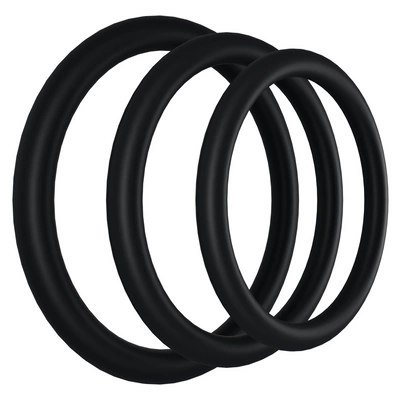 Doc Johnson - Trójpak pierścieni erekcyjnych cienkich Rubber Doc Johnson Doc Johnson - Trójpak pierścieni erekcyjnych cienkich Rubber Doc Johnson