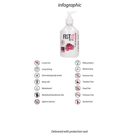 Fist It by Shots - Smarowidło na bazie wody 500ml + pompka Fist It by Shots Fist It by Shots - Smarowidło na bazie wody 500ml + pompka Fist It by Shots