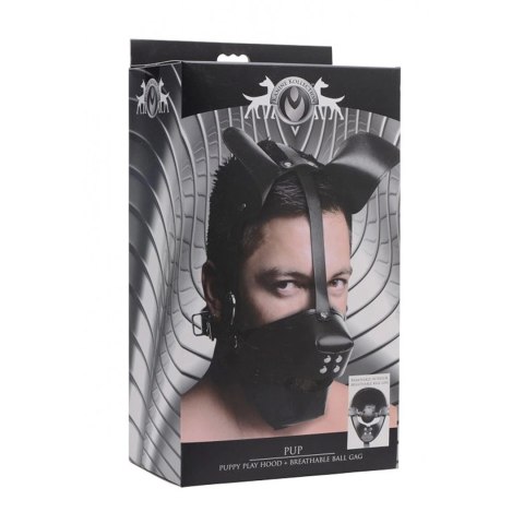 Pup - Puppy Play Mask + Breathable Ball Gag XR Brands Pup - Puppy Play Mask + Breathable Ball Gag XR Brands