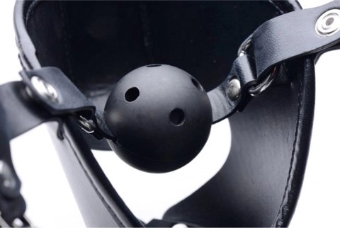 Pup - Puppy Play Mask + Breathable Ball Gag XR Brands Pup - Puppy Play Mask + Breathable Ball Gag XR Brands