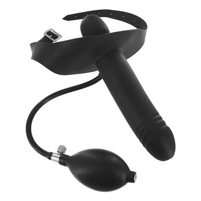 XR Brands - Nadmuchiwany knebel z dildo XR Brands XR Brands - Nadmuchiwany knebel z dildo XR Brands