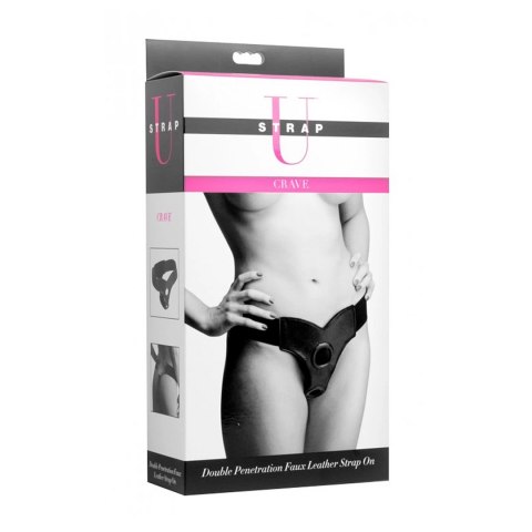 XR Brands - Podwójna Penetracja Pasek ze Skóry Imitacyjnej XR Brands XR Brands - Podwójna Penetracja Pasek ze Skóry Imitacyjnej XR Brands