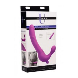 XR Brands - Potrójne, wibrujące, silikonowe dildo bez paska Royal XR Brands