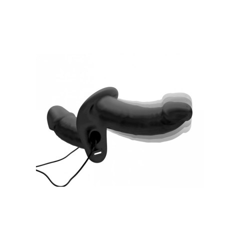 XR Brands - Wibrujące, podwójne dildo z uprzężą XR Brands XR Brands - Wibrujące, podwójne dildo z uprzężą XR Brands