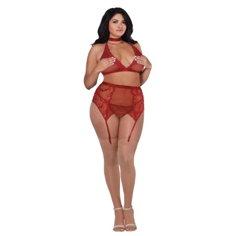 Dreamgirl - Czteroczęściowy zestaw - Plus Size Dreamgirl Dreamgirl - Czteroczęściowy zestaw - Plus Size Dreamgirl