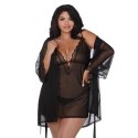 Dreamgirl - Koszulka + szlafrok - Elastyczne - 3XL Dreamgirl