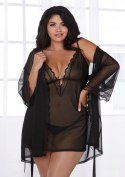 Dreamgirl - Koszulka + szlafrok - Elastyczne - 3XL Dreamgirl