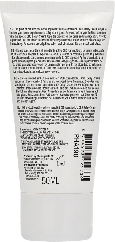 Łagodzący krem 50 ml Pharmquests shots Pharmquests by Shots Łagodzący krem 50 ml Pharmquests shots Pharmquests by Shots