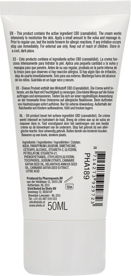Naturalny krem dla niej 50 ml Pharmquests shots Pharmquests by Shots Naturalny krem dla niej 50 ml Pharmquests shots Pharmquests by Shots
