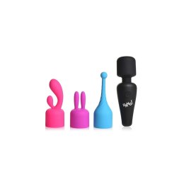 XR Brands - Miniaturowy masażer różdżkowy z 3 końcówkami XR Brands
