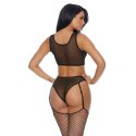 Biustonosz i majtki z paskiem do pończoch You a Vixen - XL Forplay Forplay