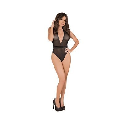 Magic Silk - Body - Głęboki dekolt z zapięciem na zatrzask w kroku - L/XL Magic Silk Magic Silk - Body - Głęboki dekolt z zapięciem na zatrzask w kroku - L/XL Magic Silk