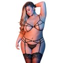 Magic Silk - Komplet biustonosz, podwiązki i stringi - L/XL Magic Silk