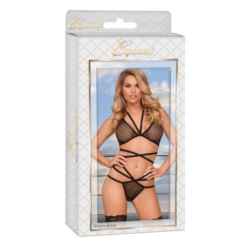 Magic Silk - Komplet - biustonosz z ramiączkami i stringami 2 XL Magic Silk Magic Silk - Komplet - biustonosz z ramiączkami i stringami 2 XL Magic Silk