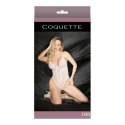 Coquette - Body z siateczki z wysokim wycięciem i ukrytym otwartym krokiem Coquette