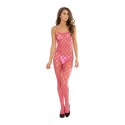 Coquette - Bodystocking z odsłoniętym krokiem i siateczką Coquette