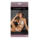 Coquette - Koronkowy biustonosz, majtki i uprząż bez krocza Coquette