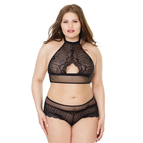 Coquette - Top z siateczki typu halter i spodenki typu booty Coquette Coquette - Top z siateczki typu halter i spodenki typu booty Coquette