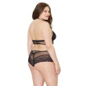 Coquette - Top z siateczki typu halter i spodenki typu booty Coquette