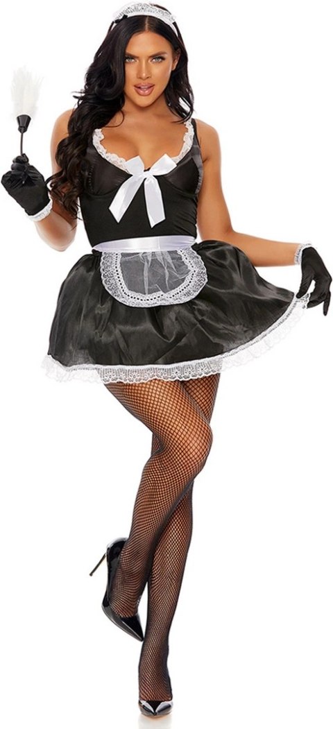Fiore Hosiery - Seksowny kostium francuskiej pokojówki - XS/S Fiore Hosiery Fiore Hosiery - Seksowny kostium francuskiej pokojówki - XS/S Fiore Hosiery