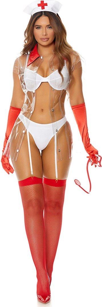 Fiore Hosiery - Strój seksownej pielęgniarki S/M Fiore Hosiery Fiore Hosiery - Strój seksownej pielęgniarki S/M Fiore Hosiery