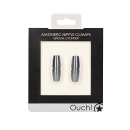 Magnetyczne zaciski na sutki Sensual Cylinder 2 Ouch! by shots Ouch! by Shots