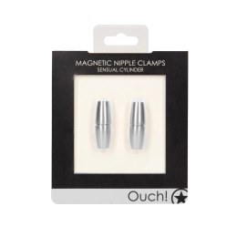 Magnetyczne zaciski na sutki Sensual Cylinder Ouch! by shots Ouch! by Shots