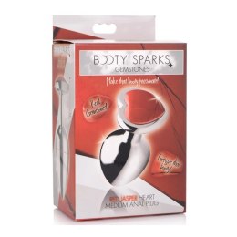 XR Brands - Korek analny - Czerwone serduszko - średni XR Brands