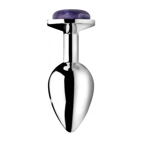 XR Brands - Korek analny - okrągły ametyst - średni XR Brands XR Brands - Korek analny - okrągły ametyst - średni XR Brands