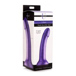 XR Brands - Metalowe, silikonowe dildo - 17,8 cm XR Brands