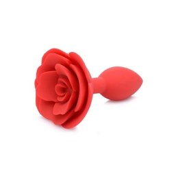 XR Brands - Silikonowy korek analny - róża - średni XR Brands