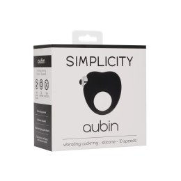 Simplicity by shots - Pierścień erekcyjny - wibrujący Aubin Simplicity by Shots