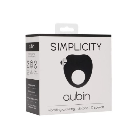 Simplicity by shots - Pierścień erekcyjny - wibrujący Aubin Simplicity by Shots Simplicity by shots - Pierścień erekcyjny - wibrujący Aubin Simplicity by Shots
