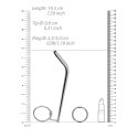 Stymulator do cewki moczowej z pierścieniem - 0.3 / 8 mm Ouch! by shots Ouch! by Shots