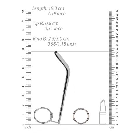 Stymulator do cewki moczowej z pierścieniem - 0.3 / 8 mm Ouch! by shots Ouch! by Shots Stymulator do cewki moczowej z pierścieniem - 0.3 / 8 mm Ouch! by shots Ouch! by Shots