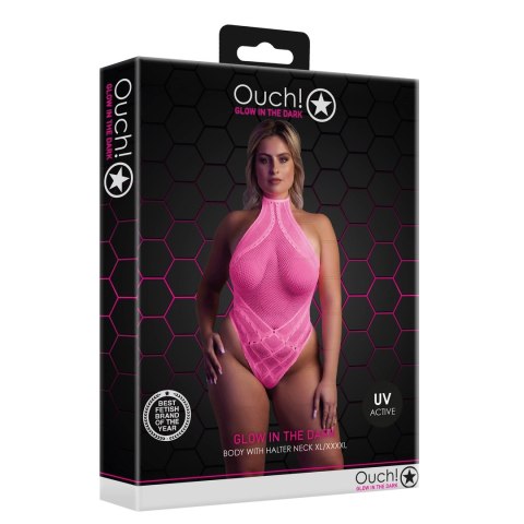Body z dekoltem w szpic XL/XXXXL Ouch! by shots Ouch! by Shots Body z dekoltem w szpic XL/XXXXL Ouch! by shots Ouch! by Shots