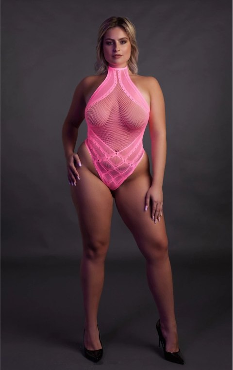 Body z dekoltem w szpic XL/XXXXL Ouch! by shots Ouch! by Shots Body z dekoltem w szpic XL/XXXXL Ouch! by shots Ouch! by Shots